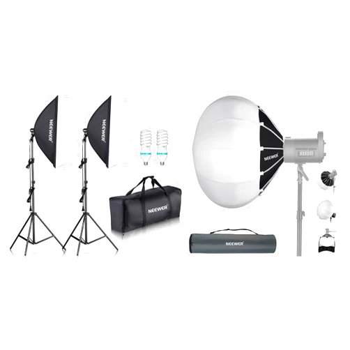 NEEWER 700W Equivalent Softbox Lighting Kit with 20