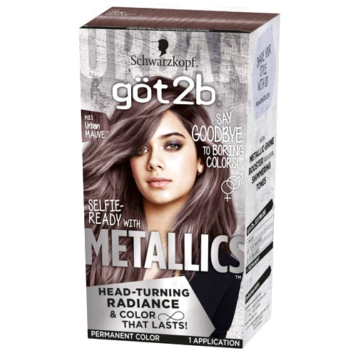 Got2B Schwarzkopf Got2b Metallics Permanent Hair Color, M71 Metallics Silver