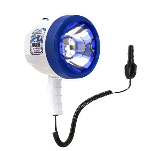 GOODSMANN Marine Spotlight Corded Handheld Corded Spot Lights for Boats 12 Volt DC Glare-Free Halogen Spotlight 9924-H202-01