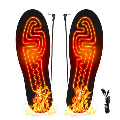 Dr.warm Heating Insoles USB Electric Power Thermal Soles for Men and Women Winter Hunting Boots Shoes Sneaker Ice Fishing Hiking Camping