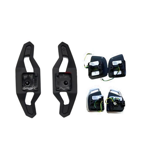 ITOMEN Shift Paddles Fit for Audi A3 8Y S3 RS3 2020 2021 2022 Replace Steering Wheel Shift Paddle Shifter Cover Trim Metal Convenient (Color : Metal Alloy)