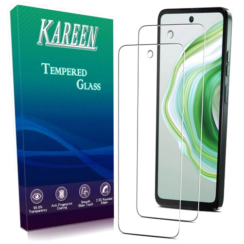 KAREEN 2 Pack Screen Protector for Motorola Moto G 5G 2024 Tempered Glass, Anti Scratch, Bubble Free, HD Clear, Case Friendly, 9H Hardness