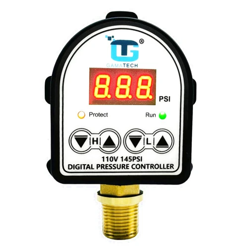 Generic GamaTech Pressure Switch for Water Pump and Air Pump, Digital Adjustable Pressure Controller, 110V, 0-145 Psi, 1/2
