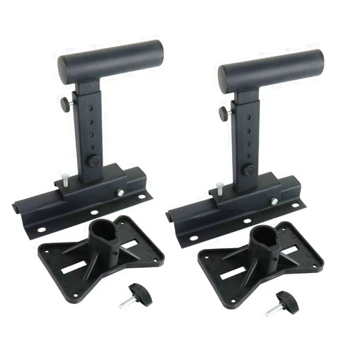 Yaeccc Pair of Speaker Wall Mounts, Universal Bookshelf Speaker Mounting Bracket,66 Lbs Capacity, Black