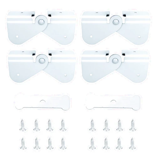 GYPNS Gutter Zipper Hinges for Gutter Downspout Extension, Gutter Extension Hinge Compatible with Rectangle or Square Downspout, Rain Gutter Downspout Extension Flip-Up Hinge（2 Pack）