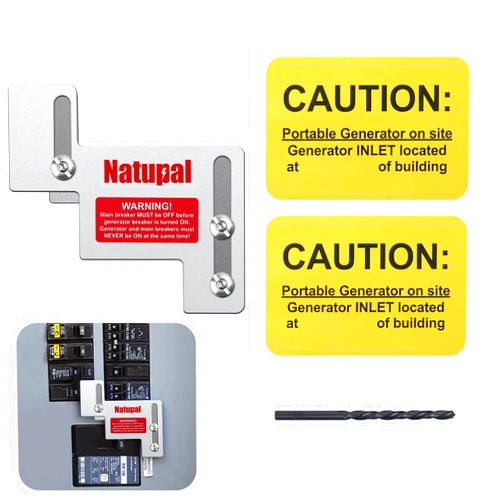 Natupal Generator Interlock Kit Compatible with Eaton Cutler Hammer Challenger BR-200 150 and 200 AMP Panel,1 1/4 to 1 1/2 Inch Spacing Between Main and Branch Breaker