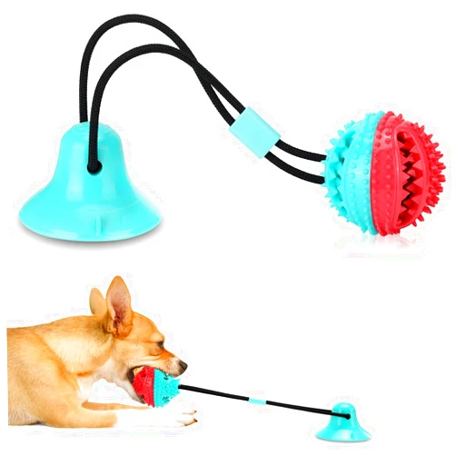 ALLRIER Interactive Dog Toys Tug of War, Mentally Stimulating Toys for Dogs, Puppy Teething Toys for Boredom to Keep Them Busy, Dog Puzzle Treat Food Dispensing Ball Toy for Small Medium Dogs