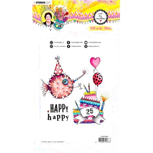 Studio Light Marlene's World Clear Stamp-Nr.67, Birthday Bash -AMPBM67
