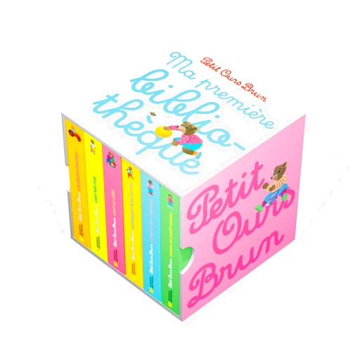 Marie Aubinais,Danièle Bour,Laura Bour,Céline Bour-Chollet Petit ours Brun - Ma première bibliothèque - Dès 2 ans