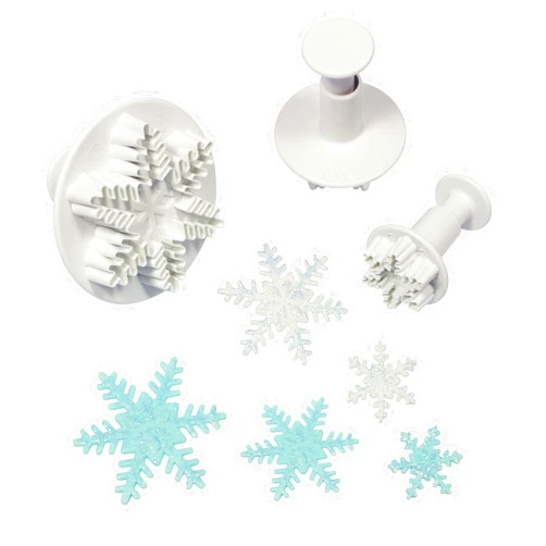 PME Plunger Cutters, Snowflake, 3-Pack
