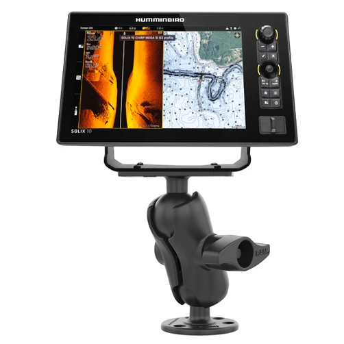 RAM MOUNTS Drill-Down Ball Mount for Humminbird Helix 8-15, Solix & Apex RAM-D-202-25-C-202U with Short Arm