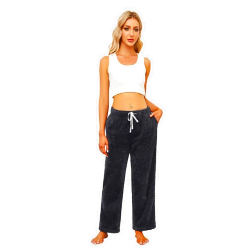 HEARTNICE Women's Warm Plush Pajama Pants Soft Fluffy Pajama Sleep Pants Comfy Fuzzy Lounge Pants Fleece Bottoms Sleepwea