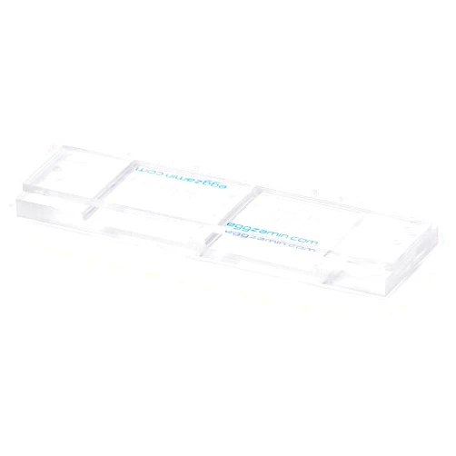 Eggzamin McMaster Method Microscope Slide, FEC (Fecal Egg Count) or Worm Count, Double Chamber Slide for Parasite Testing and Management, Count Parasite Eggs in Horses, Sheep, Goats and Cattle.