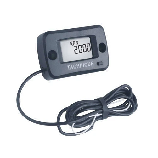 Runleader Digital Self Powered Tach/Hour Meter,Maintenance Interval Time,RPM Alert for Riding Lawn Tractor Generator Compressor Outboards Motor Jetski Chainsaws Dirtbike Scooter.