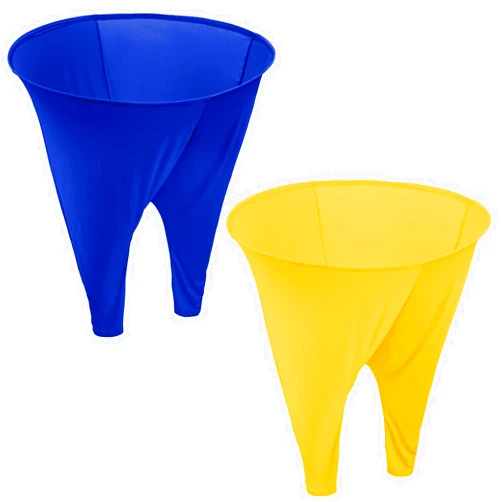 ROMANKAS Granny Pants Outdoor Games for Adults and Family with 8 Bouncy Balls and 1 Air Pump (Random Colors) 2 Pack Color Mixing Oversize Granny Pant Yard Game Giant Pants Games for Outdoor Game