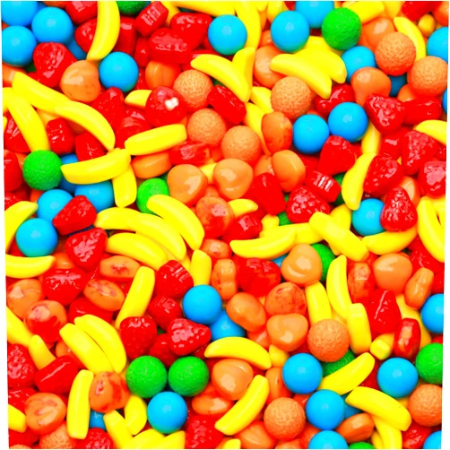 Crafty Confections Fruit Runts Candy 3.5 OZ (100g) - 140 Pcs - Assorted Fruits Hard Candy Bulk for Party Favors Goody Bags Cake Decorations Pinata Candies Mix Gumball Machine Refills