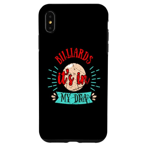 Billiards Designs Pool Player Apparel iPhone XS Max Billiards It's in My DNA Design Cool Billiard Pool Lovers Case