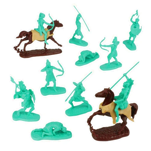 LOD Trojan WAR Plastic Amazon Warrior Figures - 12pc Ancient Female Toy Soldiers