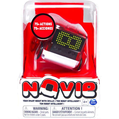 Novie, Interactive Smart Robot with Over 75 Actions and Learns 12 Tricks (Red), for Kids Aged 4 and Up