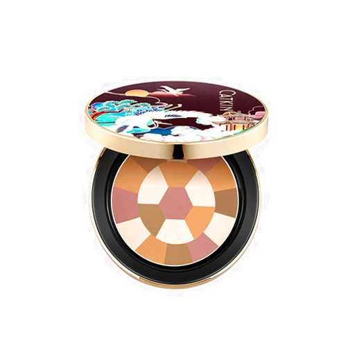 CATKIN Moonlight Shading Powder 3D Brown Bronzer Face Makeup Pallete (C04 Dark Brown)