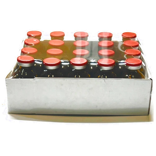 BPJect 30ml Sterile Amber Vials 20pk Red Flip Caps