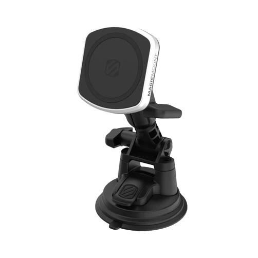 SCOSCHE MP2WDHD MagicMount™ Pro2 Heavy Duty, Extra-Strong Suction Cup Cell Phone Mount, Windshield/Dashboard Magnetic Phone Holder with Anti-Shake Stabilizer for iPhone, Android, Tablet, Car, Truck
