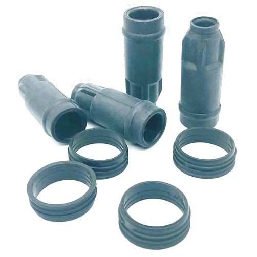 DMCOIL 4 Pcs Ignition Coil Boots And Ring Compatible With Renault Clio II III Espace III IV Laguna I II Megane I II SCÉNIC I II Trafic II Opel Vivaro A Primastar Dacia Duster Logan 1997- Replaces 7700107177