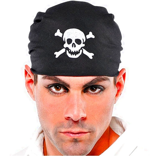 Amscan Unisex Striking Skull Bandanas - Perfect for Role Playing, Halloween, and Pirate Costumes