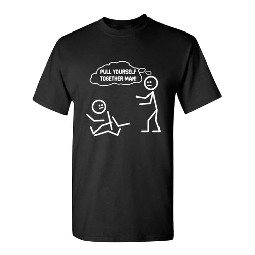 Feelin Good Tees Pull Yourself Together Man Adult Humor Graphic Novelty Sarcastic Funny T Shirt