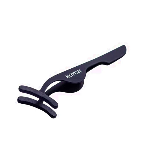 HOYUJI False Eyelash Curler Eyelash Extender Silicone Cover Tweezer Eyebrow Eyelash Tweezer Remove Magnetic Eyelash - Adjust and Repair Eyelashes (Black)
