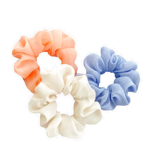 SORTZ Hair Rope 3Pcs Organza Large Intestine Hair Tie Cloth Art Tie Hair Large Intestine Ring