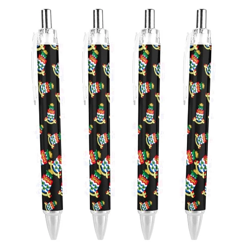 Zenladen0010 Cayman Islands Coat of Arms Retractable Roller Ballpoint Pens Blue Ink Smooth Writing 0.5mm Pack of 1/2/4 4 PCS