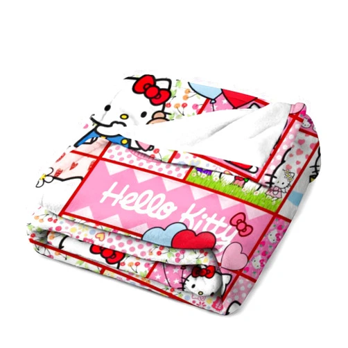 Bscvgby Kawaii Throw Blanket Warm Flannel Bedding Birthday Travel Gift Lightweight Blankets for Kids & Adults Size 60