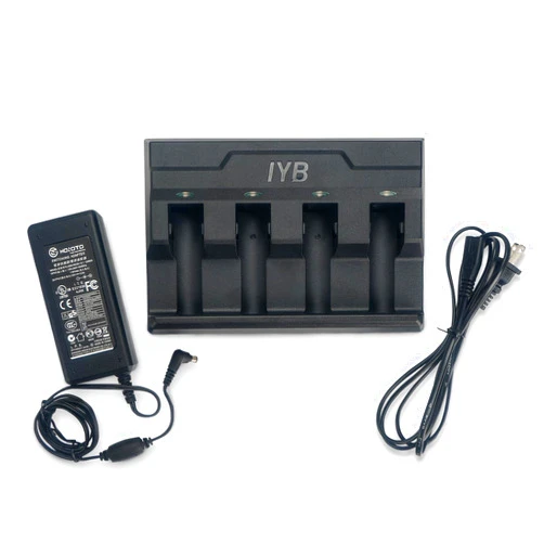 EXCEPOWER 4-Slot Battery Charger SAC3600-4001CR for Zebra Barcode Scanners DS3678, DS3600, LI3678, LI3600, LS3678, LS3600 - Power Adapter Included, BTRY-36IAB0E-00 & 82-166537-01 Compatible