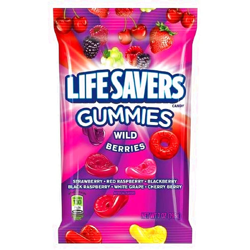 LifeSavers Gummies Candy, Wild Berries 7 oz (Pack of 3)