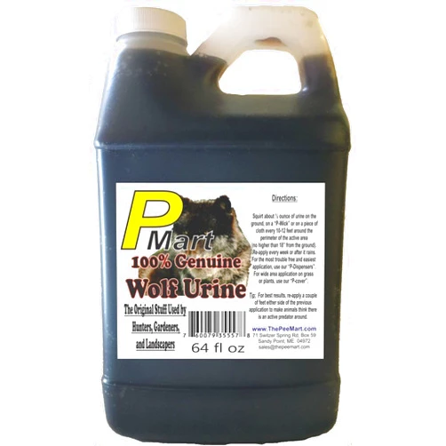 Pmart The Pee Mart - Wolf Urine 64 oz Bulk Filler. Full Strength!
