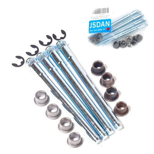 GKmow 16 PCS Door Hinge Pin and Bushing Repair Kit for 1988-2002 Chevy GMC Fullsize Truck SUV, Driver Side Door Hinge Repair Set (Silver)