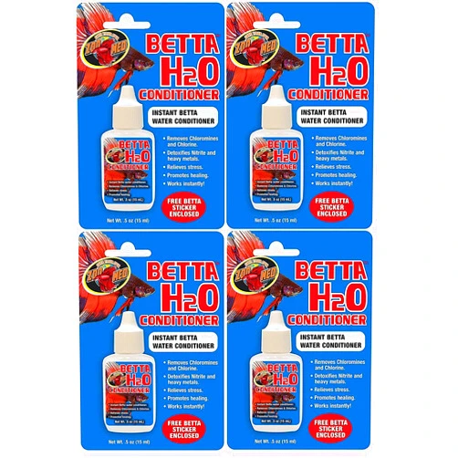 Zoo Med Betta H2O Conditioner, 4 Count