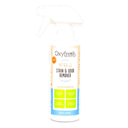Oxyfresh Advanced Pet Stain Remover & Urine Odor Eliminator – Fast Acting Pet Odor Eliminator for All Surfaces - Best Way to Remove Stains - Dog & Cat Urine Neutralizer