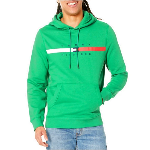Tommy Hilfiger Men's Flag Stripe Hoodie Sweatshirt