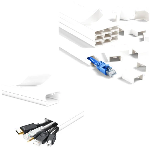 YCLYC Cord Cover Wall Kit, 157in Wire Covers for Cords - TV Cord Hider for 1 Thick Cord White & TV Cord Hider - 39 Inch White