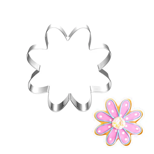 LUBTOSMN Daisy Cookie Cutter Set-3.5 Inch- Flower Biscui Cookie Cutters Fondant Molds