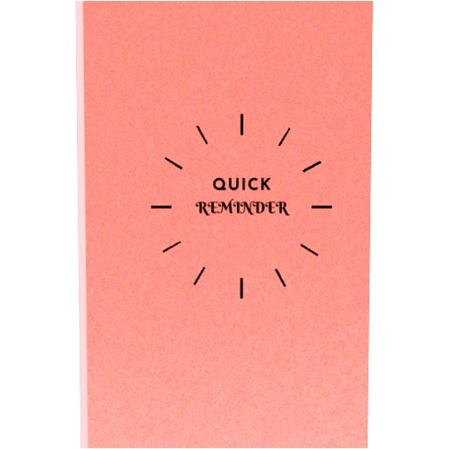 Sundrg Health QUICK REMINDER: JOURNAL