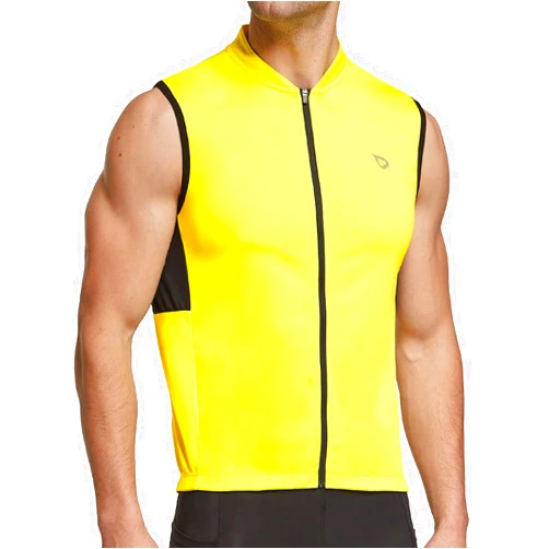 baleaf Men's Sleeveless Cycling Jersey Road Bike Shirt Bicycle Biking Tank Tops Full Zip Pockets SPF UPF50+