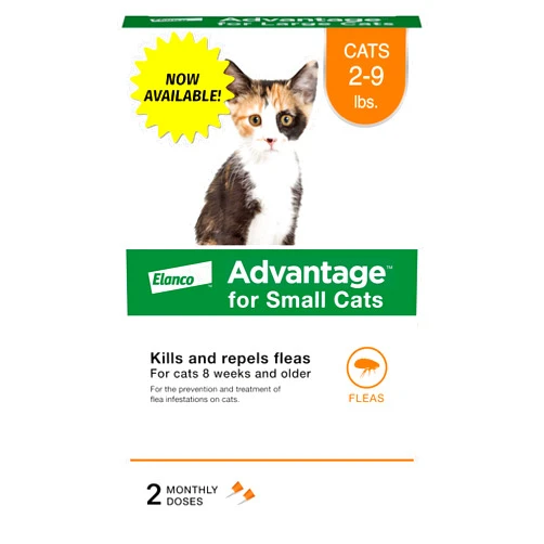 Advantage Topical Cat Flea Treatment and Prevention for Small Cats 2-9 lbs. | 2 Month Supply