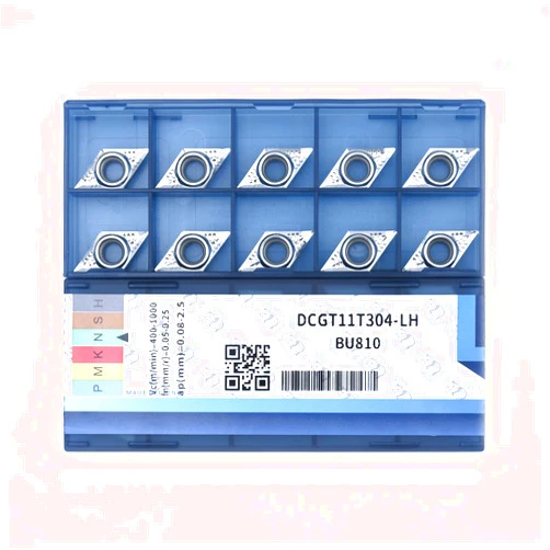 CDBP Carbide Inserts for Aluminum DCGT32.51 / DCGT11T304 for Turning Cutting Aluminum Inserts, 10PCS.
