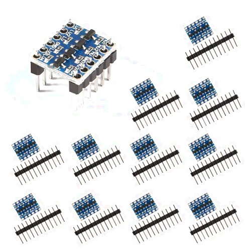 ACEIRMC 12pcs 4 Channels IIC I2C Logic Level Converter Bi-Directional Module 3.3V to 5V Shifter for Arduino
