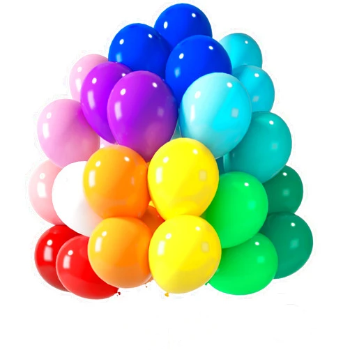 LovesTown 110PCS Rainbow Latex Balloons, 12 Inch Assorted Colorful Bright Helium Balloons Bulk with Ribbon for Engagement Birthday Baby Shower Wedding Anniversary Party Decorations