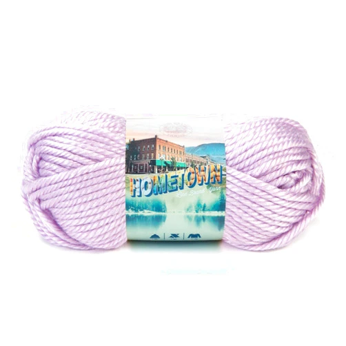 Lion Brand Yarn Hometown Yarn, Bulky Yarn, Yarn for Knitting and Crocheting, 1-Pack, Joliet Iris
