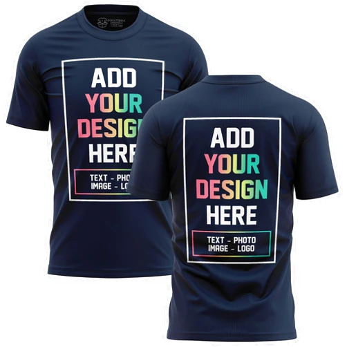 Printbox Merch Customized Shirts for Men, Add Any Image or Text, Perfect for Custom Birthday, Business, Promotional and Graduation T Shirts Black